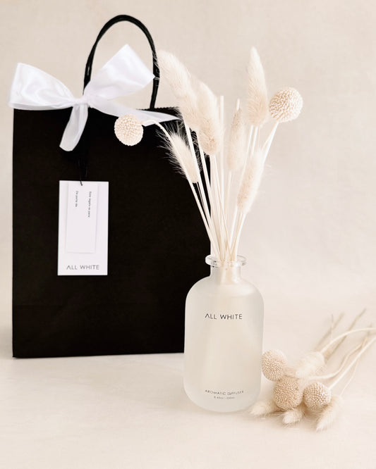 Kit de regalo . Aromatic Diffuser + White Craspedia